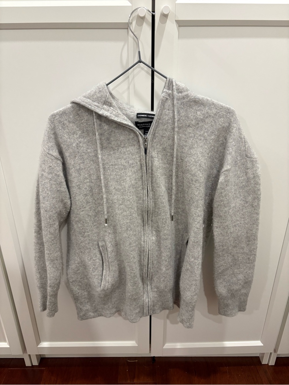 Cashmere Zip-Up Hooded Sweater